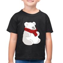 Camiseta Algodão Infantil Urso Polar - Foca na Moda