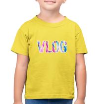 Camiseta Algodão Infantil Vlog - Foca na Moda