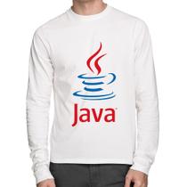 Camiseta Algodão Java Café Manga Longa - Foca na Moda