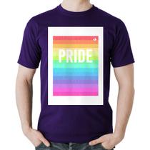 Camiseta Algodão LGBT Pride - Arco-íris Orgulho - Foca na Moda