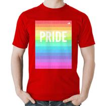 Camiseta Algodão LGBT Pride - Arco-íris Orgulho - Foca na Moda