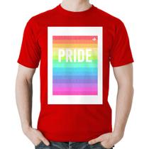 Camiseta Algodão LGBT Pride - Arco-íris Orgulho - Foca na Moda