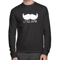 Camiseta Algodão Little Man Manga Longa - Foca na Moda