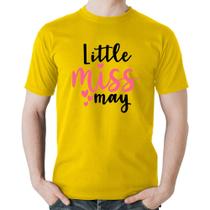 Camiseta Algodão Little miss may - Foca na Moda