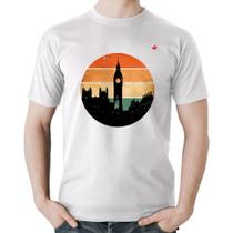 Camiseta Algodão Londres Vintage Sunset - Foca na Moda
