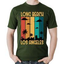 Camiseta Algodão Long Beach Los Angeles - Foca na Moda