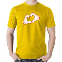 Camiseta Algodão Love Hand - Foca na Moda