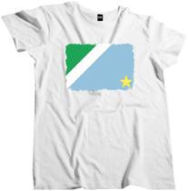 Camiseta Algodão Masculina Bandeira Estado do Mato Grosso do Sul Aquarela