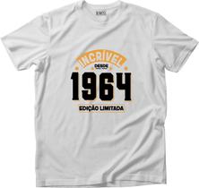 Camiseta Algodão Masculina Camisa Data incrivel desde 1964