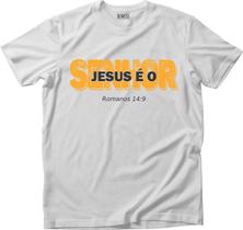 Camiseta Algodão Masculina Cristã Evangélica Jesus é Senhor