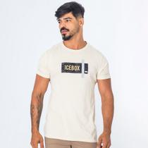 Camiseta Algodão Masculina Estonada Com Estampa Refletiva