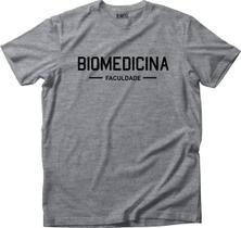 Camiseta Algodão Masculina Faculdade Mod 1 biomedicina