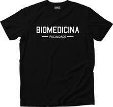 Camiseta Algodão Masculina Faculdade Mod 1 biomedicina