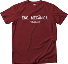 Camiseta Algodão Masculina Faculdade Mod 1 Eng Mecânica