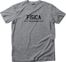 Camiseta Algodão Masculina Faculdade Mod 1 física