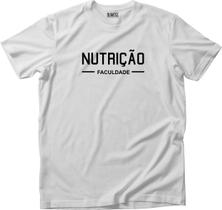 Camiseta Algodão Masculina Faculdade Mod 1 nutrição