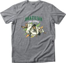 Camiseta Algodão Masculina Jiu Jitsu Brasileiro BJJ