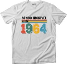 Camiseta Algodão Masculina sendo Incrível desde 1964