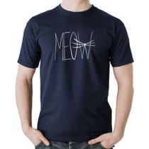 Camiseta Algodão Meow - Foca na Moda