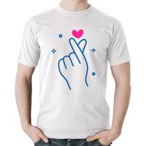 Camiseta Algodão Mini coração coreano - Foca na Moda