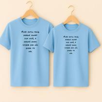 Camiseta Algodão Modinha Casal Estampa Hoje Estou Feliz Porque eu Sonhei Com Você Amor Romance Fofo Camiseta Algodão Modinha Casal Estampa Hoje Estou Feliz Porque eu Sonhei Com Você Amor Romance Fofo