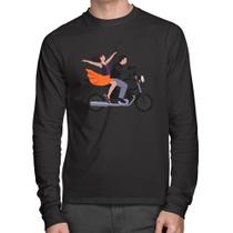 Camiseta Algodão Moto Casal Manga Longa - Foca na Moda Camiseta Algodão Moto Casal Manga Longa - Foca na Moda
