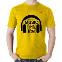 Camiseta Algodão Music in my head - Foca na Moda