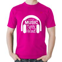 Camiseta Algodão Music in my head - Foca na Moda