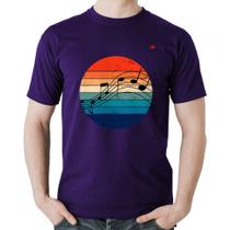 Camiseta Algodão Música Vintage Sunset - Foca na Moda