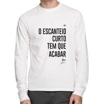 Camiseta Algodão O escanteio curto tem que acabar Manga Longa - Foca na Moda