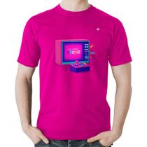 Camiseta Algodão Old School Gamer - Foca na Moda