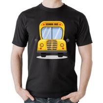 Camiseta Algodão Ônibus Escolar - Foca na Moda