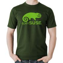 Camiseta Algodão openSUSE Linux Logo - Foca na Moda