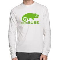 Camiseta Algodão openSUSE Linux Logo Manga Longa - Foca na Moda Camiseta Algodão openSUSE Linux Logo Manga Longa - Foca na Moda
