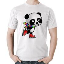 Camiseta Algodão Panda de Patins - Foca na Moda