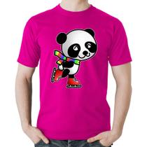 Camiseta Algodão Panda de Patins - Foca na Moda
