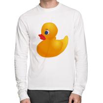 Camiseta Algodão Patinho de Borracha Manga Longa - Foca na Moda