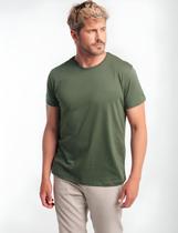 Camiseta Algodão Pima Verde Oliva