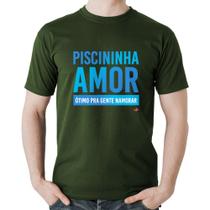 Camiseta Algodão Piscininha amor, ótimo pra gente namorar - Foca na Moda