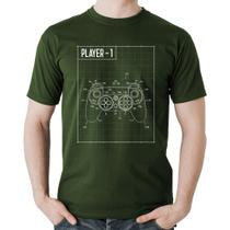 Camiseta Algodão Player 1 Controle Joystick - Foca na Moda