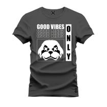 Camiseta Algodão Plus Size Premium Tamanho Especial Only Panda