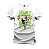 Camiseta Algodão Plus Size Tamanho Grande Deadly Money