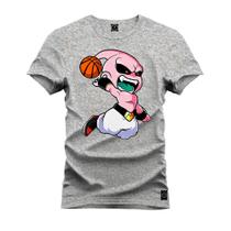 Camiseta Algodão Plus Size Tamanho Grande Majim Basquete