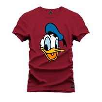 Camiseta Algodão Plus Size Tamanho Grande Pato Donald