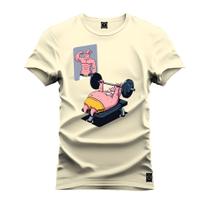 Camiseta Algodão Plus Size Tamanho Grande Patrick Pesos