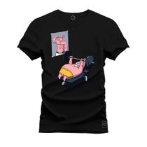 Camiseta Algodão Plus Size Tamanho Grande Patrick Pesos