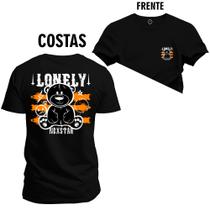 Camiseta Algodão Plus Size Tamanho Grande Urso Loney Frente e Costas