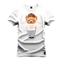 Camiseta Algodão Plus Size Tamanho Grande Urso Menders - Nexstar