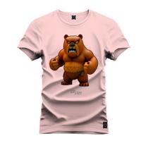 Camiseta Algodão Plus Size Tamanho Grande Urso