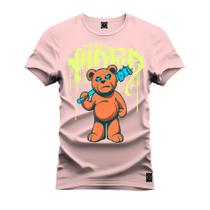 Camiseta Algodão Plus Size Tamanho Grande Urso Vider